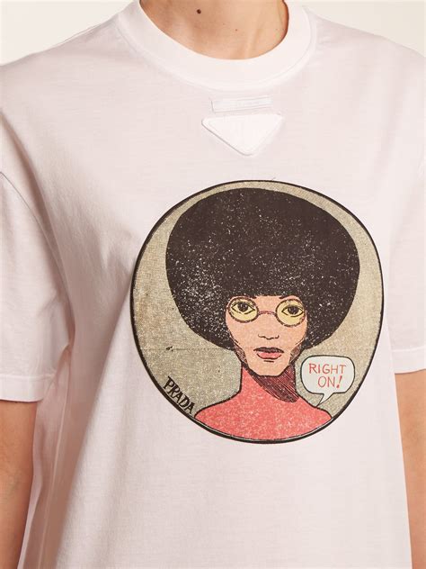 prada angela davis t shirt|Prada's $500 Angela Davis T.